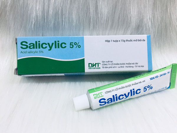 Thuốc chữa bệnh á sừng Salicylic 5% được sử dụng khá rộng rãi